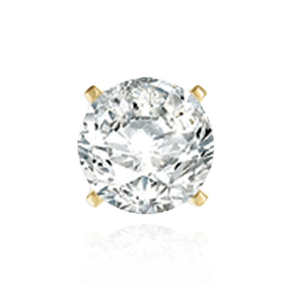 14K Gold, 18K Gold, Platinum ITI NYC Round Four Prong Quality Weight Earrings