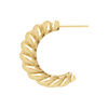 Croissant Hoop Earrings in 14K Gold