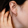 Solid Twist Rope Hoop Earrings in 14K Gold