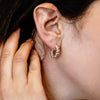 Solid Twist Rope Hoop Earrings in 14K Gold