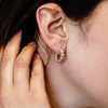 Solid Twist Rope Hoop Earrings in 14K Gold