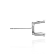 Load image into Gallery viewer, ITI NYC Bar Set Bezel Earrings for Round Stone
