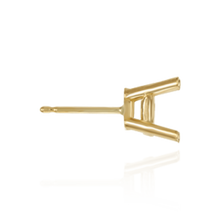 Load image into Gallery viewer, 14K Gold, 18K Gold, Platinum ITI NYC Round Four Prong Heavy Weight Basket Earrings
