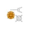 Round Four Prong Heavy Weight Basket Earrings with Push Post
