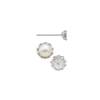 ITI NYC Fancy Pearl Cup Earrings (Metal Mold)