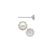 ITI NYC Fancy Pearl Cup Earrings (Metal Mold)