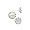 ITI NYC Fancy Pearl Cup Earrings (Metal Mold)