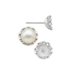 ITI NYC Fancy Pearl Cup Earrings (Metal Mold)