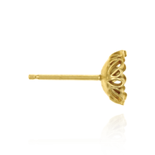 Load image into Gallery viewer, ITI NYC Fancy Pearl Cup Earrings (Metal Mold)
