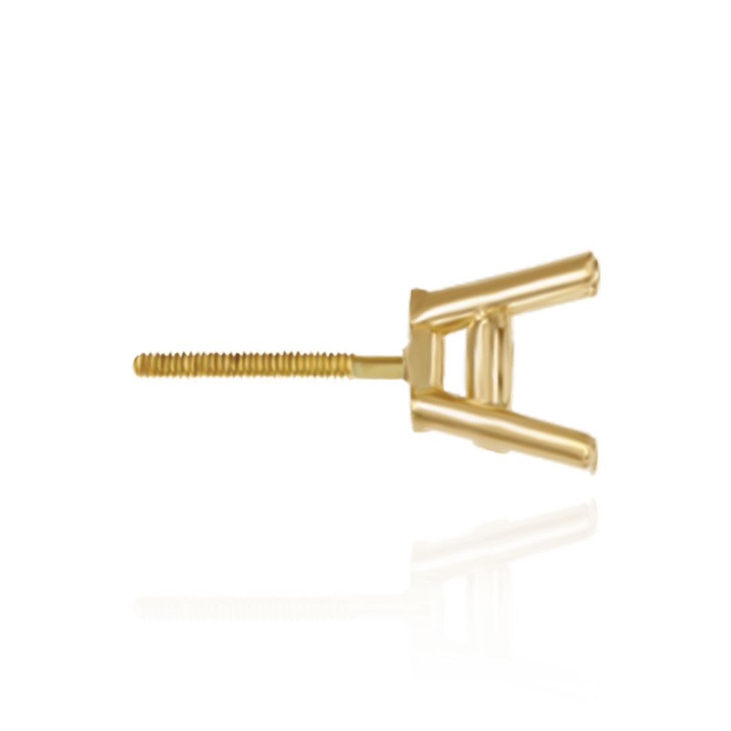 14K Gold, 18K ITI NYC Round Four Prong Heavy Weight Basket Earrings