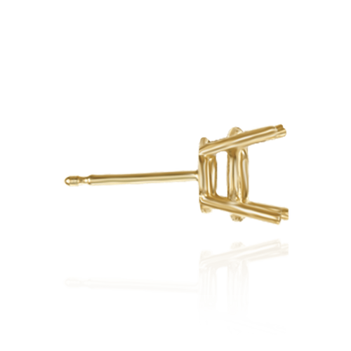 14K Gold, 18K Gold, Platinum ITI NYC Round Four Prong Basket Earrings