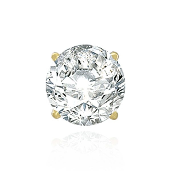 14K Gold, 18K Gold, Platinum ITI NYC Round Four Prong Basket Earrings