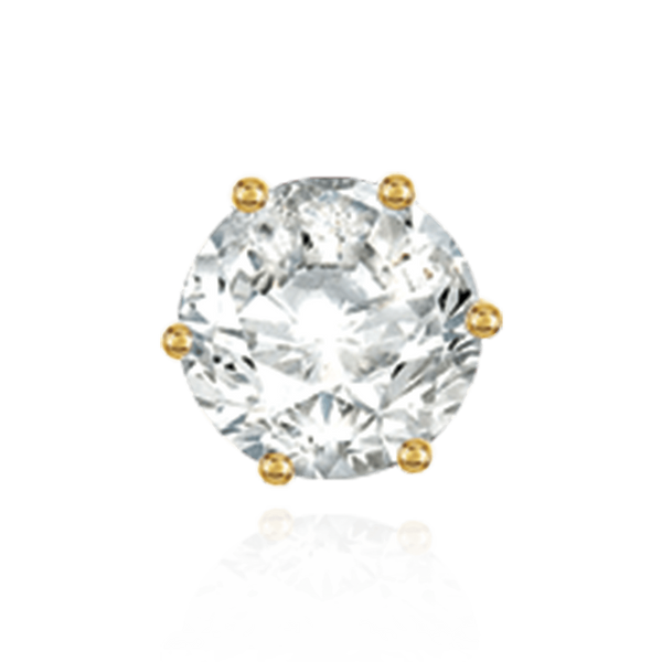 14K Gold ITI NYC Round Six Prong Basket Earrings