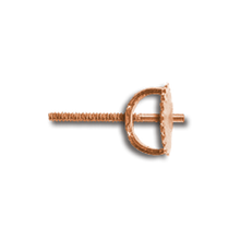 Load image into Gallery viewer, ITI NYC Threaded (Screw) Post and Back Set (6 x 4 mm) (Post: 7/16&quot; x .041&quot;)
