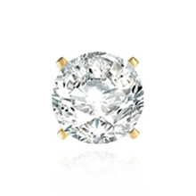 Load image into Gallery viewer, 14K Gold, 18K Gold, Platinum ITI NYC Round Four Prong Quality Weight Earrings
