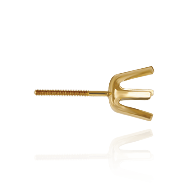 14K Gold ITI NYC Round Six Prong Earrings