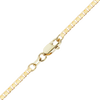 Finished Diamond Cut Venetian Box Anklet in 14K Yellow Gold