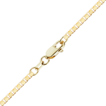 Load image into Gallery viewer, Finished Diamond Cut Venetian Box Bracelet in 14K Yellow Gold
