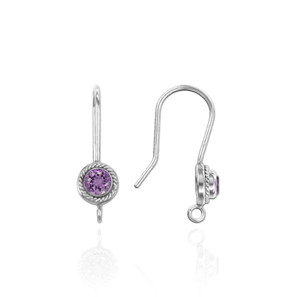 ITI NYC Ear Wires (.027" with 4mm CZ Included)