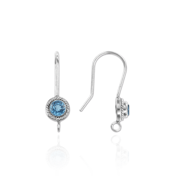 ITI NYC Ear Wires (.027" with 4mm CZ Included)