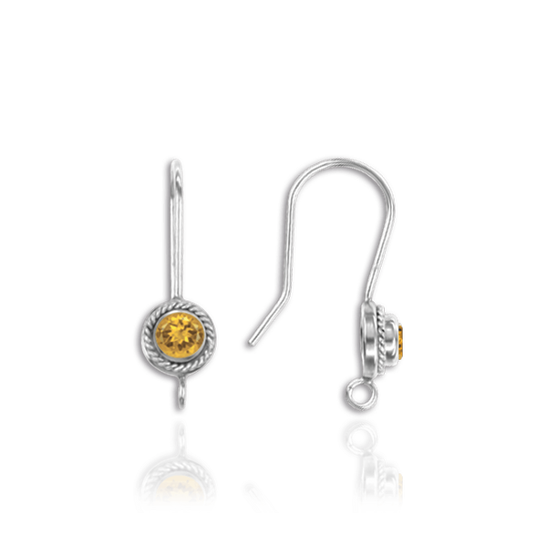 ITI NYC Ear Wires (.027" with 4mm CZ Included)
