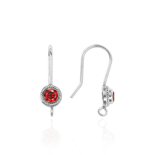 ITI NYC Ear Wires (.027" with 4mm CZ Included)