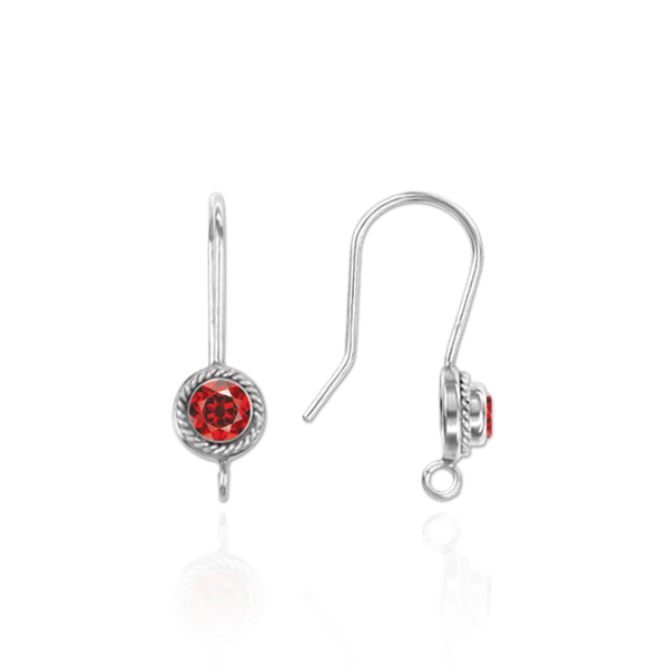 ITI NYC Ear Wires (.027" with 4mm CZ Included)