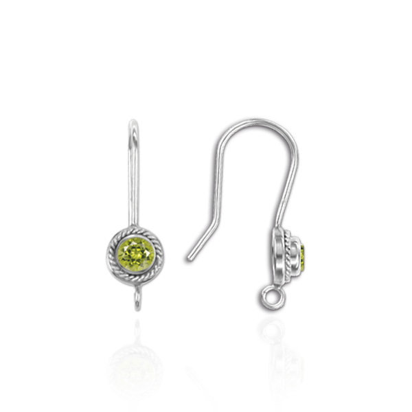 ITI NYC Ear Wires (.027" with 4mm CZ Included)