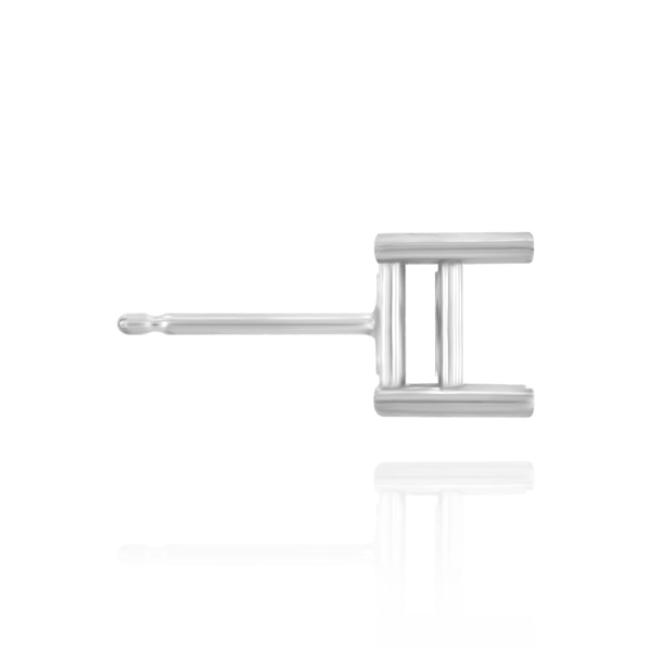 ITI NYC Square Four Prong Basket Earrings (Metal Mold)