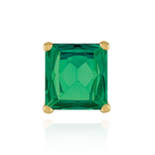 Load image into Gallery viewer, 14K Gold, 18K ITI NYC Square Four Prong Basket Earrings
