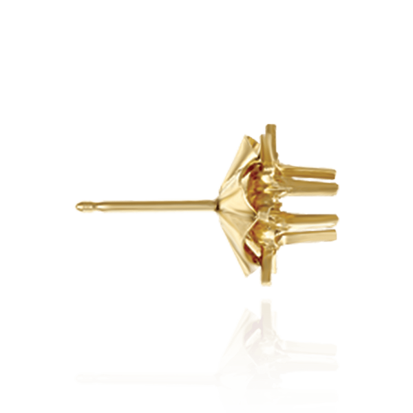 14K Gold ITI NYC Round Spoke Reflector Earrings