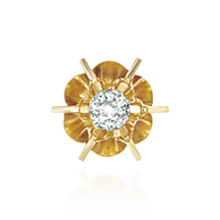 Load image into Gallery viewer, 14K Gold ITI NYC Round Spoke Reflector Earrings
