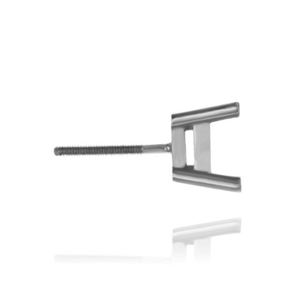 Square Four Prong Earrings with Flat Side Wire with Screw Post