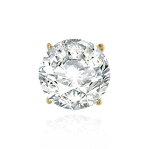 14K Gold, 18K ITI NYC Round Four Prong Standard Weight Basket Earrings with Screw Post