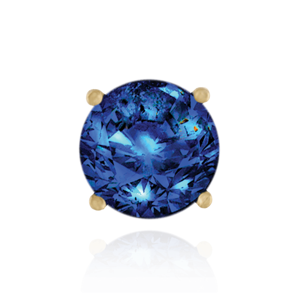 14K Gold ITI NYC Round Four Prong Medium Weight Basket Earrings with Screw Post