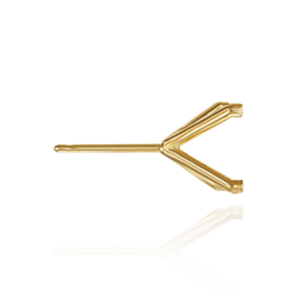 14K Gold ITI NYC Round Four Prong Martini Earrings