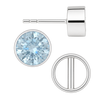 Round Bezel Earrings with Bearing (Metal Mold)