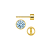 Round Bezel Earrings with Bearing (Metal Mold)