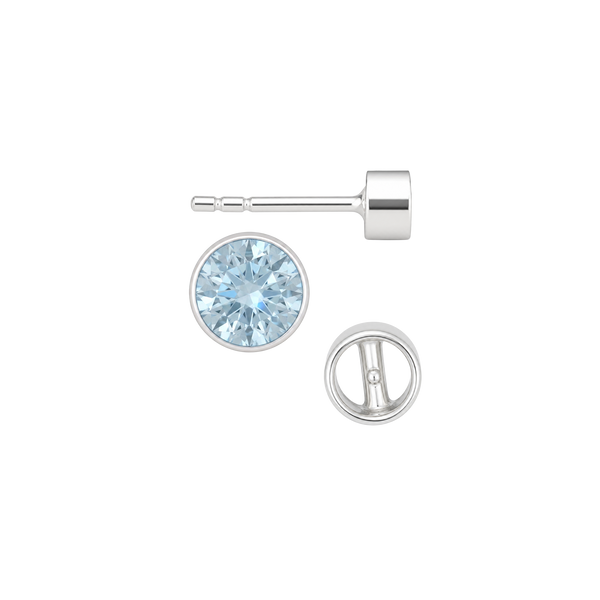 Round Bezel Earrings with Bearing (Metal Mold)