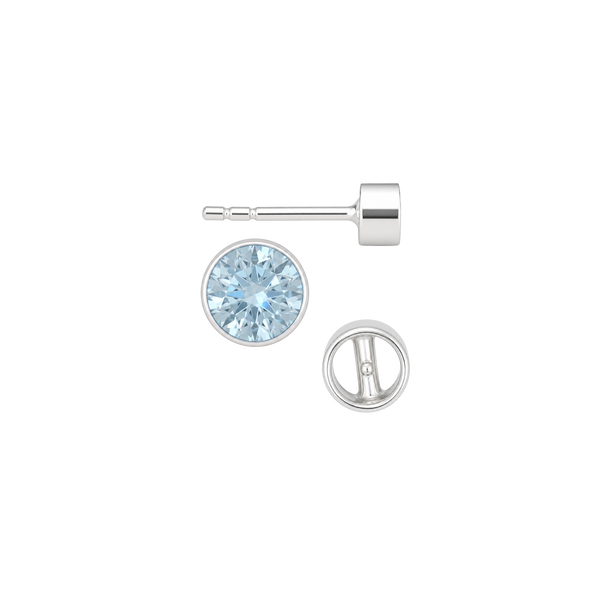 Round Bezel Earrings with Bearing (Metal Mold)