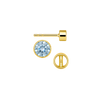 Round Bezel Earrings with Bearing (Metal Mold)