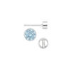 Round Bezel Earrings with Bearing (Metal Mold)