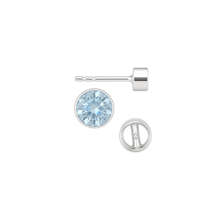 Round Bezel Earrings with Bearing (Metal Mold)