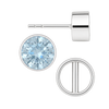 Round Bezel Earrings with Bearing (Metal Mold)
