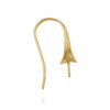 ITI NYC Shepherd Hook with 6 mm Cup (23 x 10 mm) (Pearl Not Included)