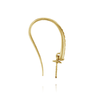 ITI NYC Shepherd Hook with 6 mm Pearl Cup (19 x 12 mm)