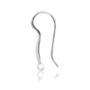 ITI NYC Shepherd Hook with 6 mm Pearl Cup and Diamonds (23 x 9 mm) (Pearl Not Included)