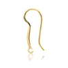 ITI NYC Shepherd Hook with 6 mm Pearl Cup and Diamonds (23 x 9 mm) (Pearl Not Included)
