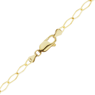 Finished Extension Anklet in 14K Yellow Gold