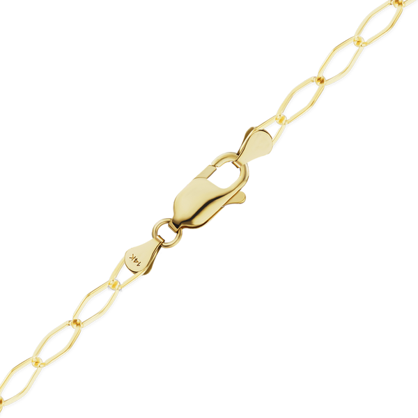 Finished Extension Anklet in 14K Yellow Gold